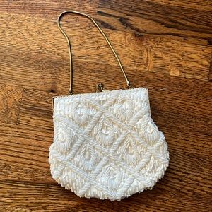 Vintage Beaded Handmade Silk Small Purse